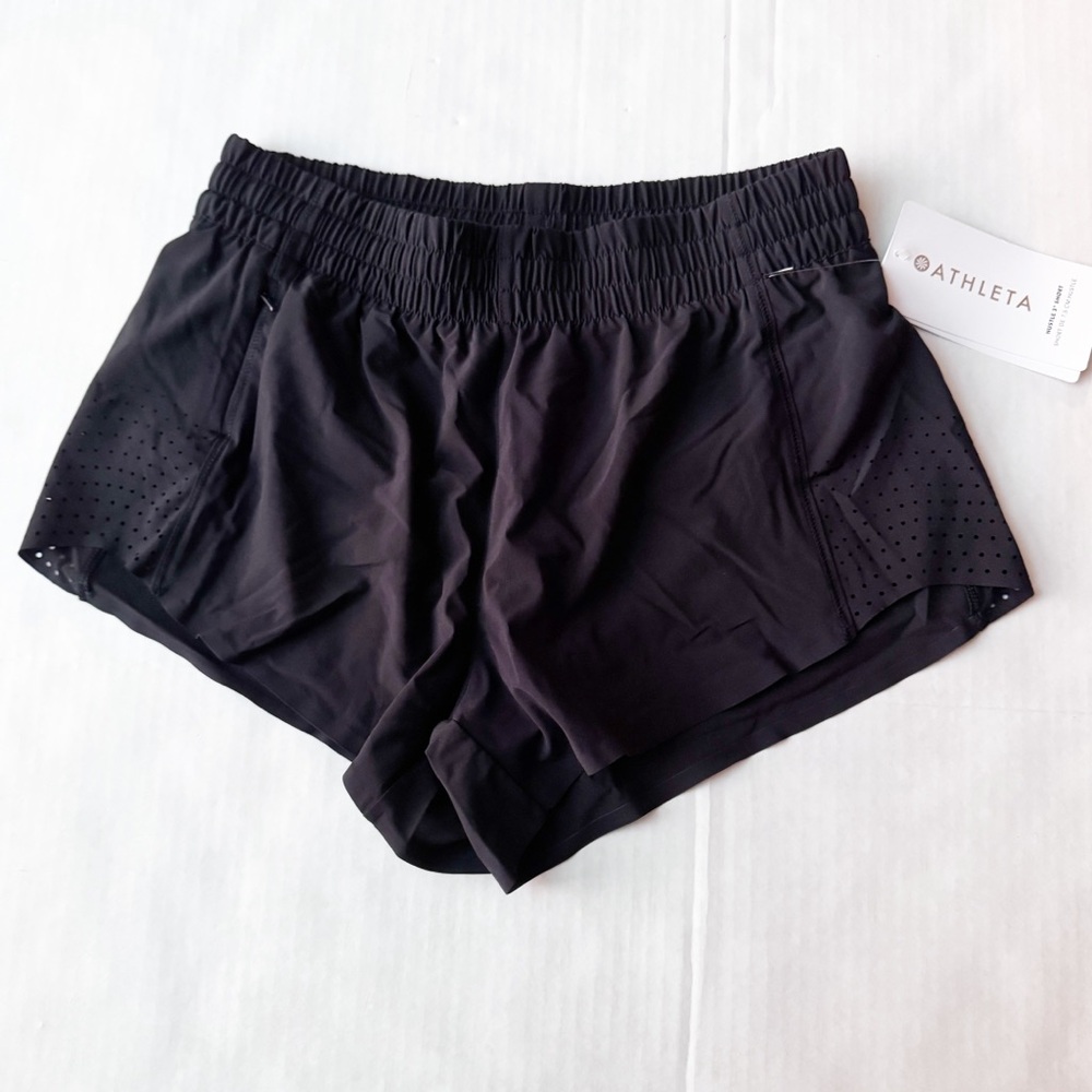 Athleta New Hustle 3" Black Running Shorts in Black Size XS NWT - Picture 6 of 16